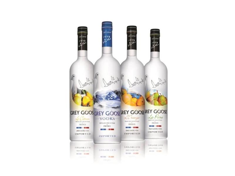 Grey Goose Vodka bottles